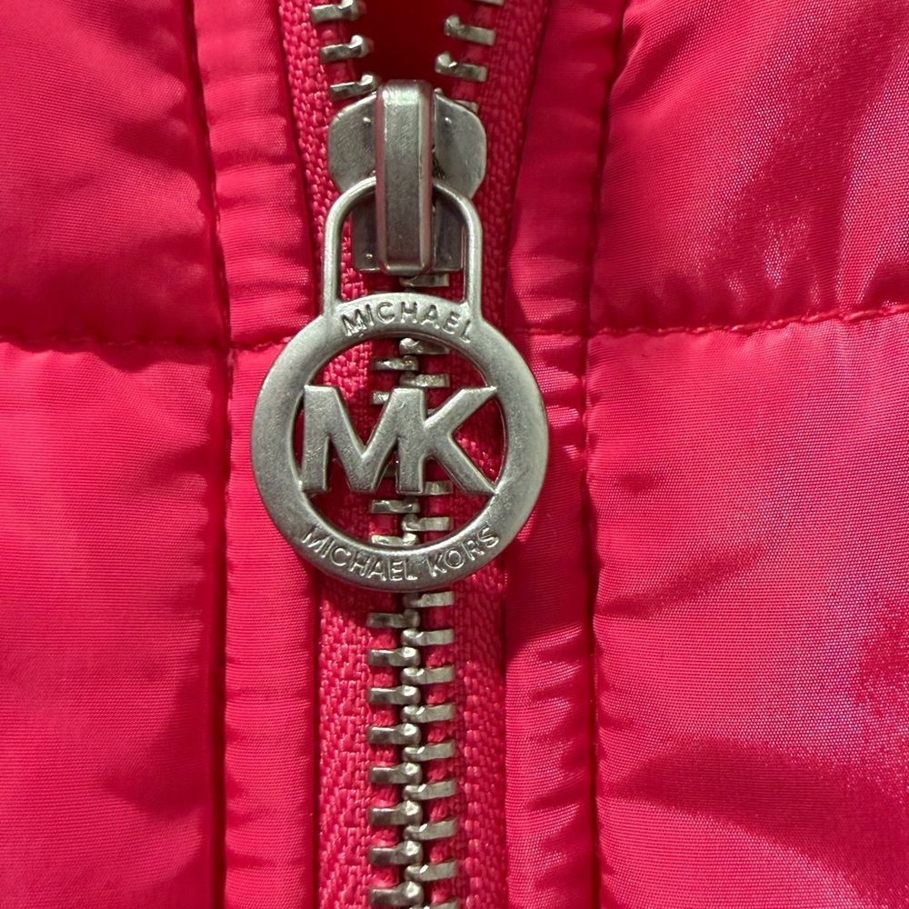 Michael Kors Fuchsia Puffer Vest - Picture 2 of 4
